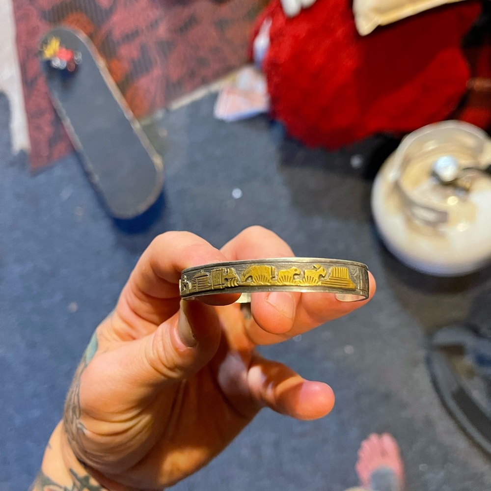 Beautiful hand made silver bracelet